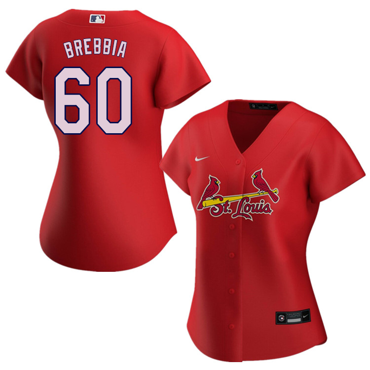 Nike Women #60 John Brebbia St.Louis Cardinals Baseball Jerseys Sale-Red